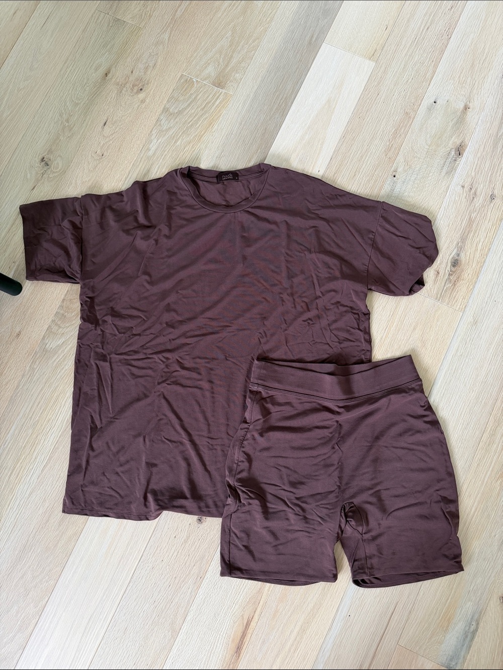 Nuuds original biker shorts set coffee M